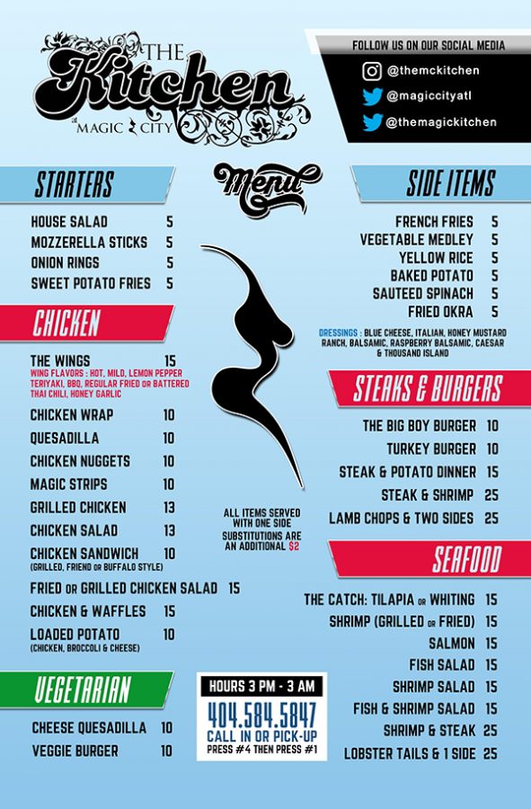 Kitchen Menu Magic City